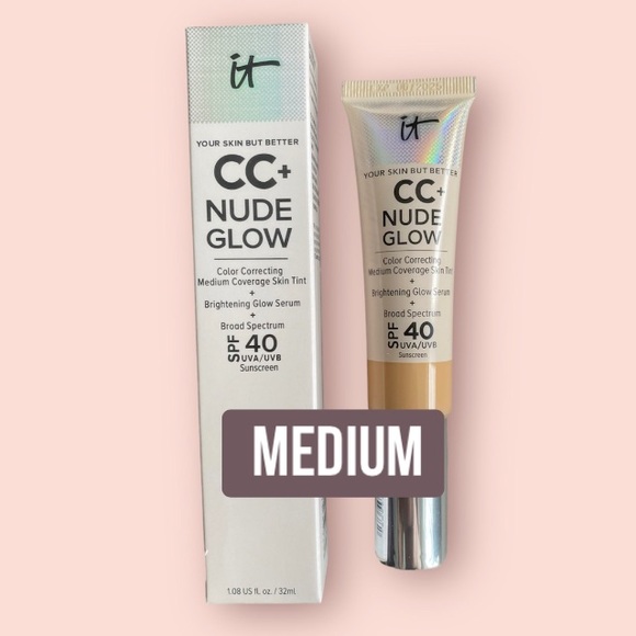 it cosmetics Other - IT Cosmetics CC+ Nude Glow Lightweight Foundation+Glow Serum with SPF 40-Medium